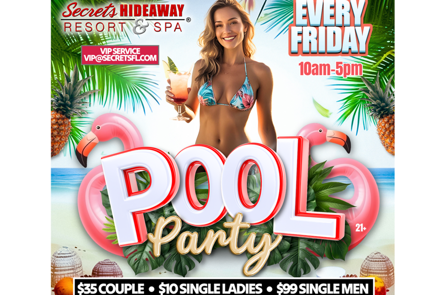 Friday Pool Party - Secrets Anniversary