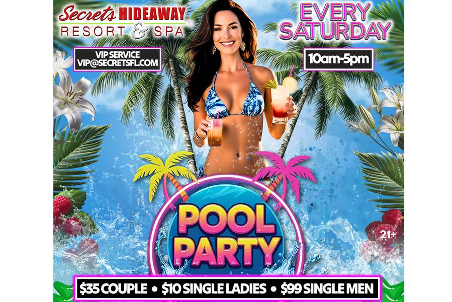 Saturday Pool Party 10am - 5pm