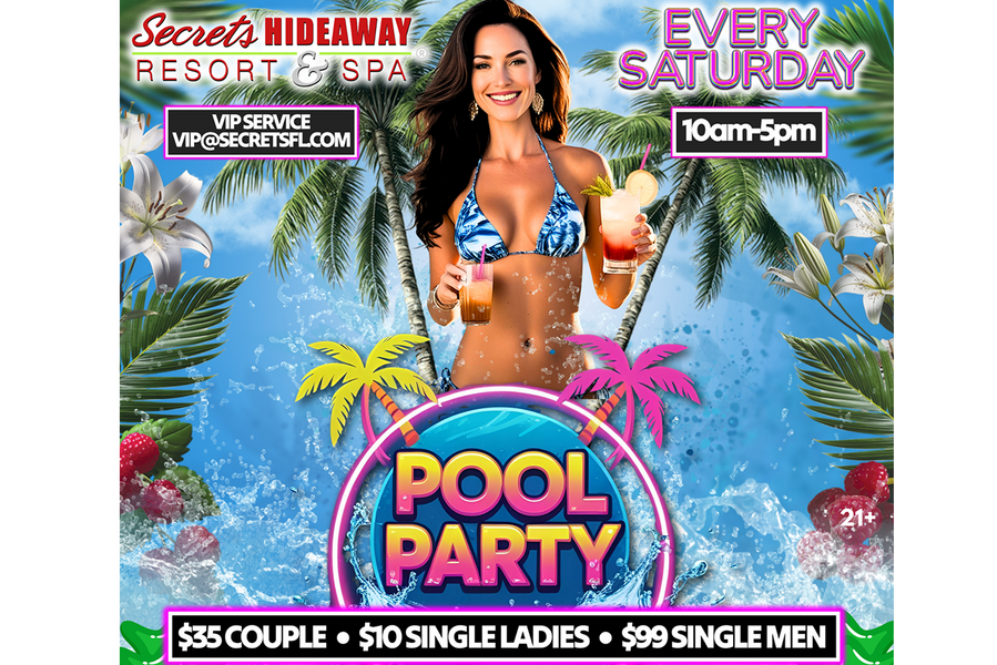 Pool Party 10am - 5pm - Swingers Society Takeover