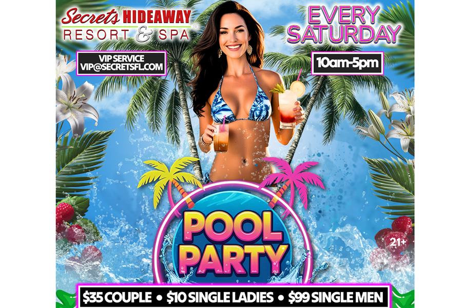 Saturday Pool Party - Secrets Anniversary
