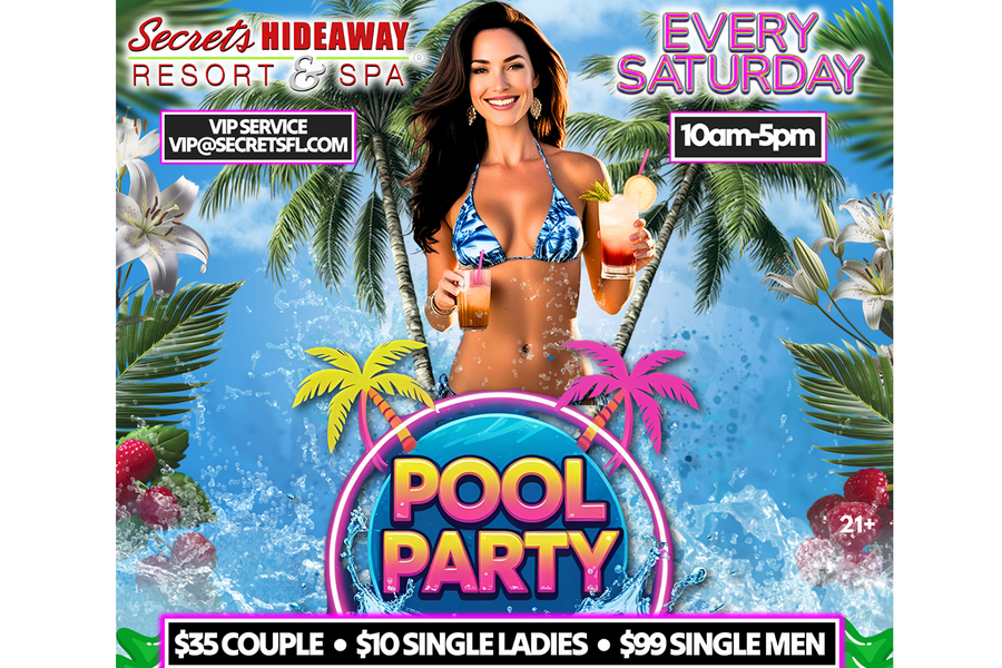 Saturday Pool Party 10am - 5pm