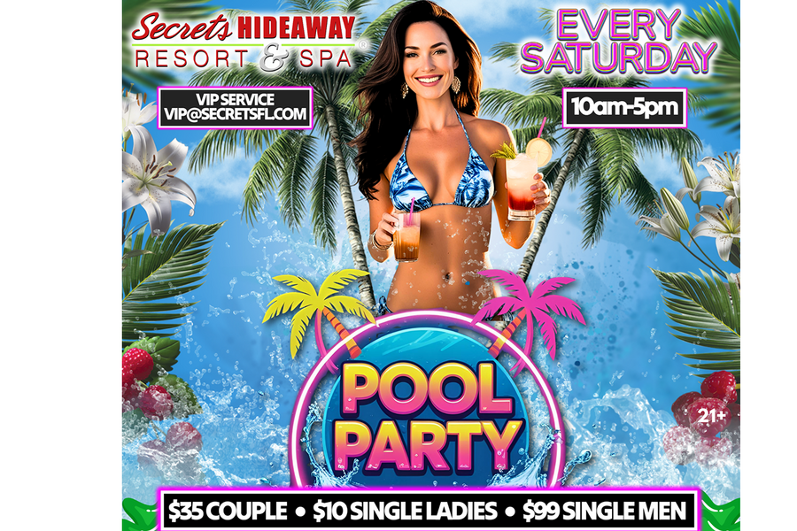 Saturday Pool Party 10am - 5pm