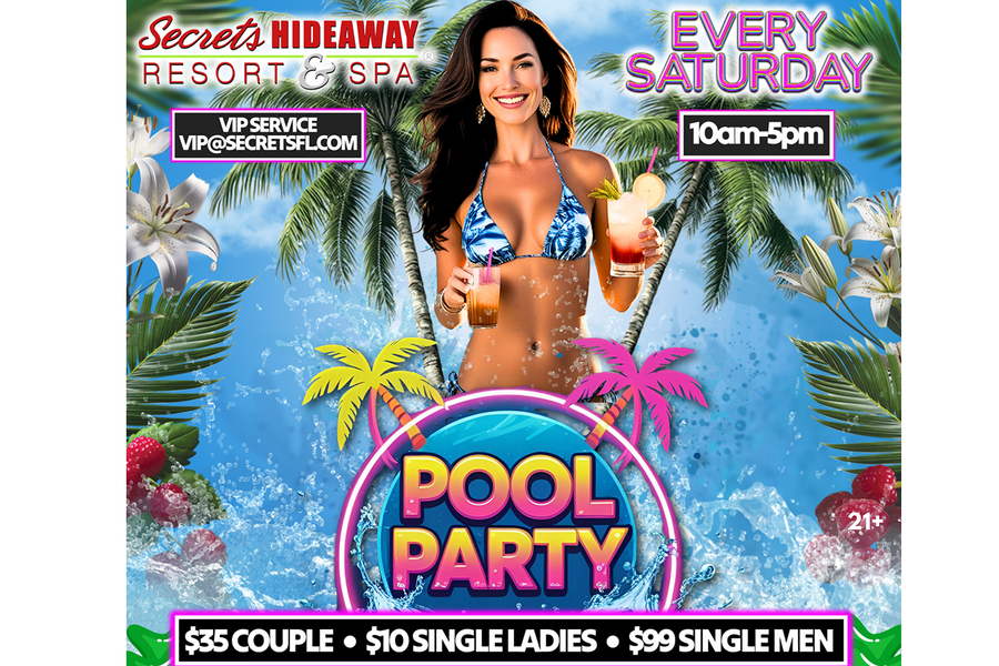 Saturday Pool Party 10am - 5pm