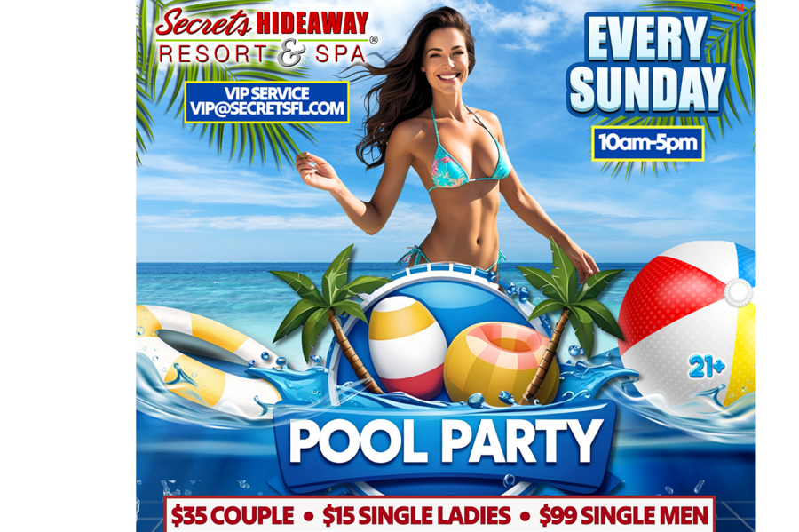 Sunday Pool Party 10am-5pm