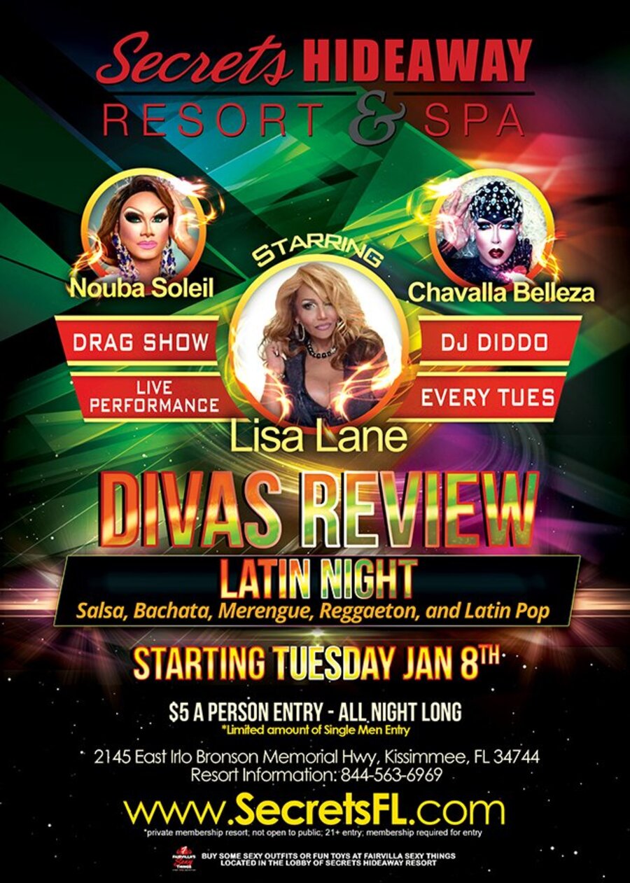 Divas Review Latin Night