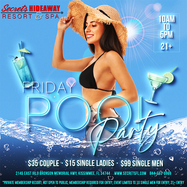 Pool Party 10am-5pm - Swingers Gone Wild®