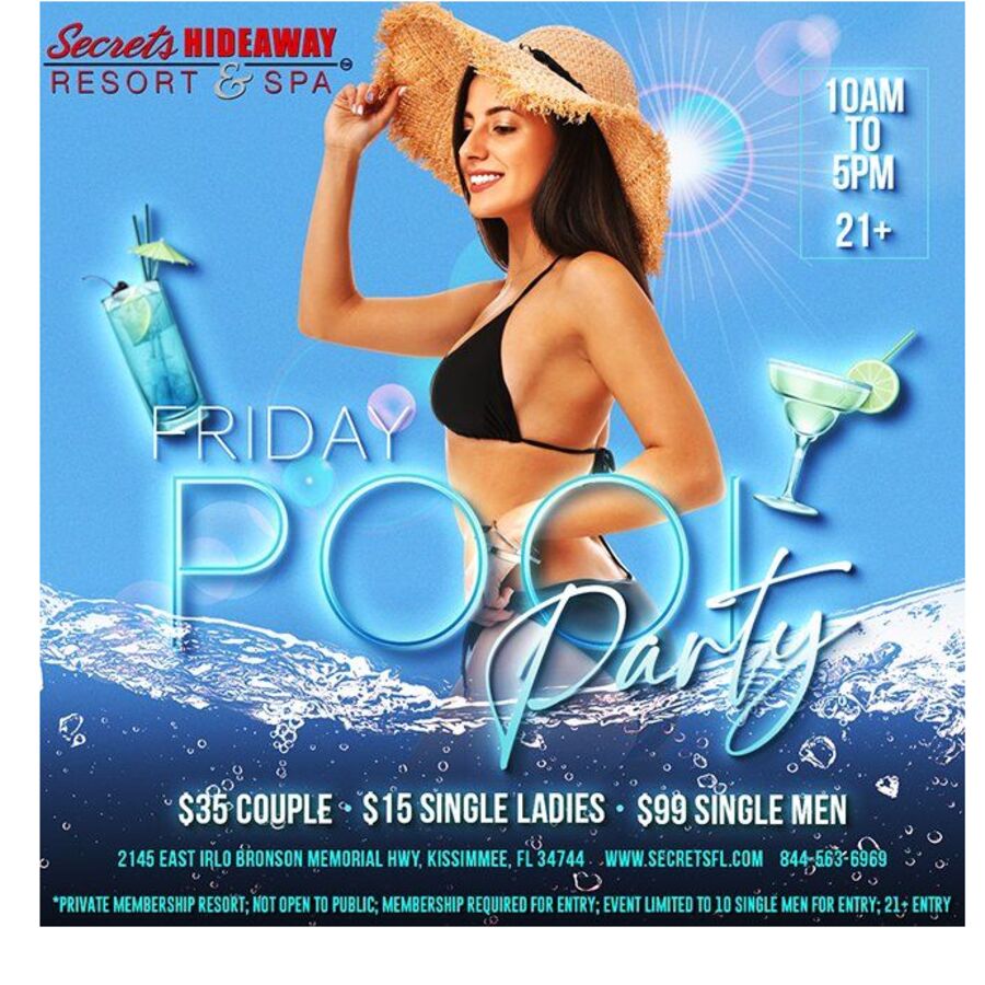 Friday Pool Party 10am-5pm