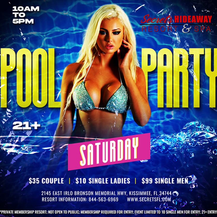 Pool Party 10am - 5pm - My Frisky Business takeover