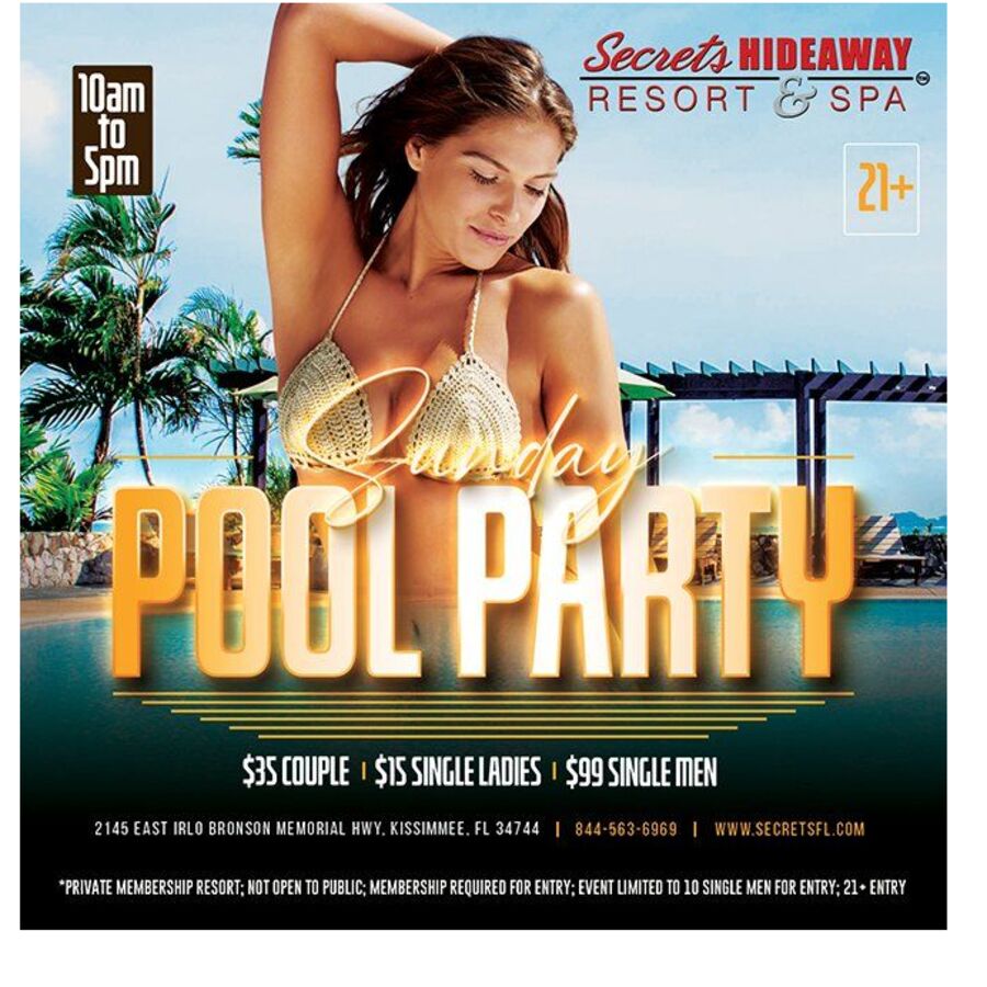 Sunday Pool Party 10am-5pm
