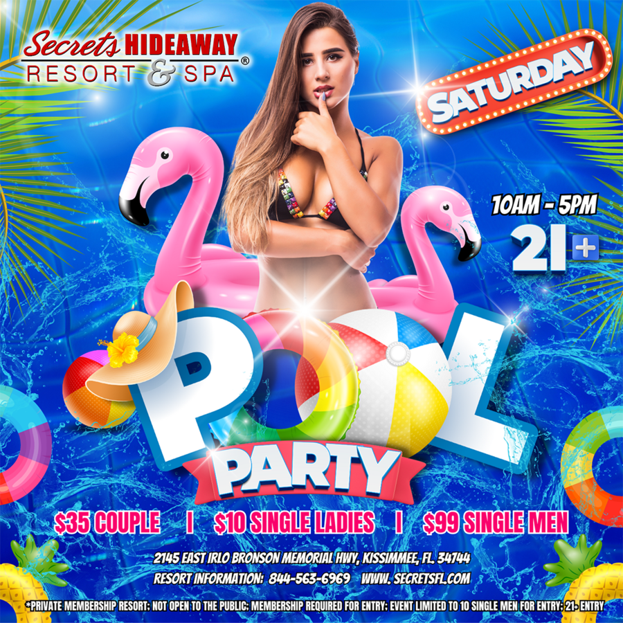 Pool Party 10am - 5pm - i.Candy Lifestyle®