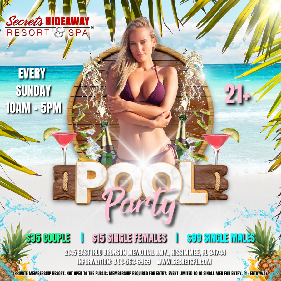 Saturday Pool Party 10am - 5pm