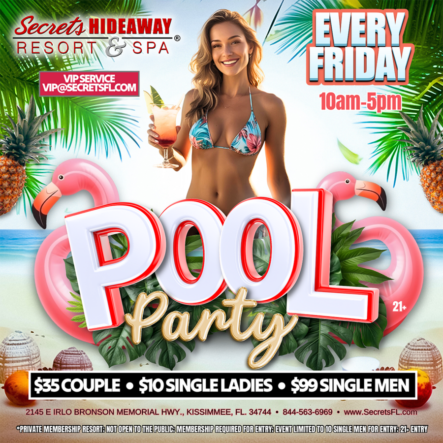 Pool Party 10am-5pm - Swingers Society Takeover