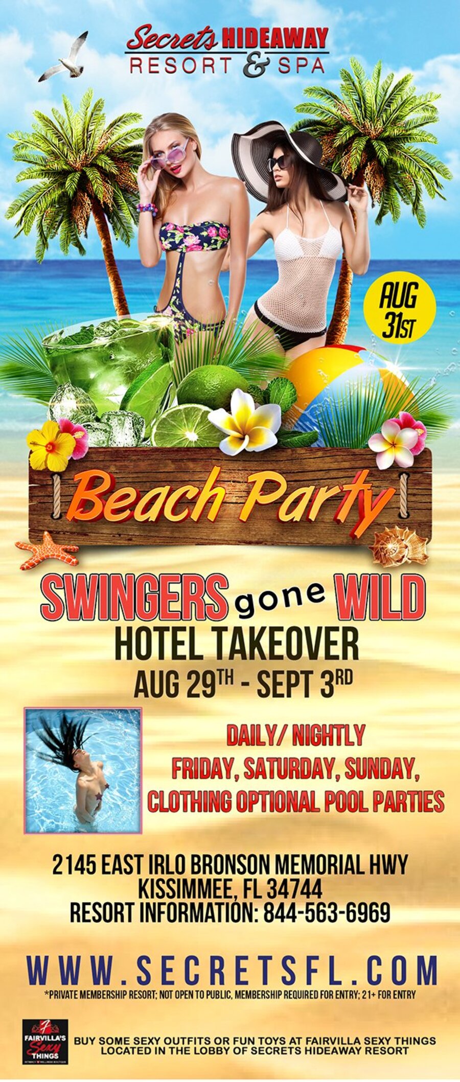 Beach Party - Swingers Gone Wild Takeover