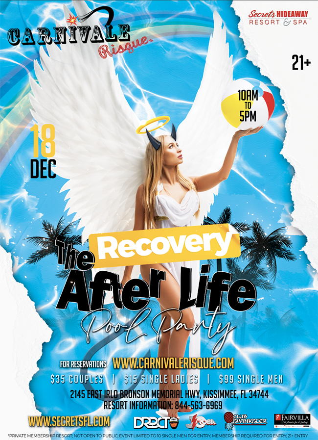 The Afterlife Pool Party 10am-5pm - Carnivale Risque Ta