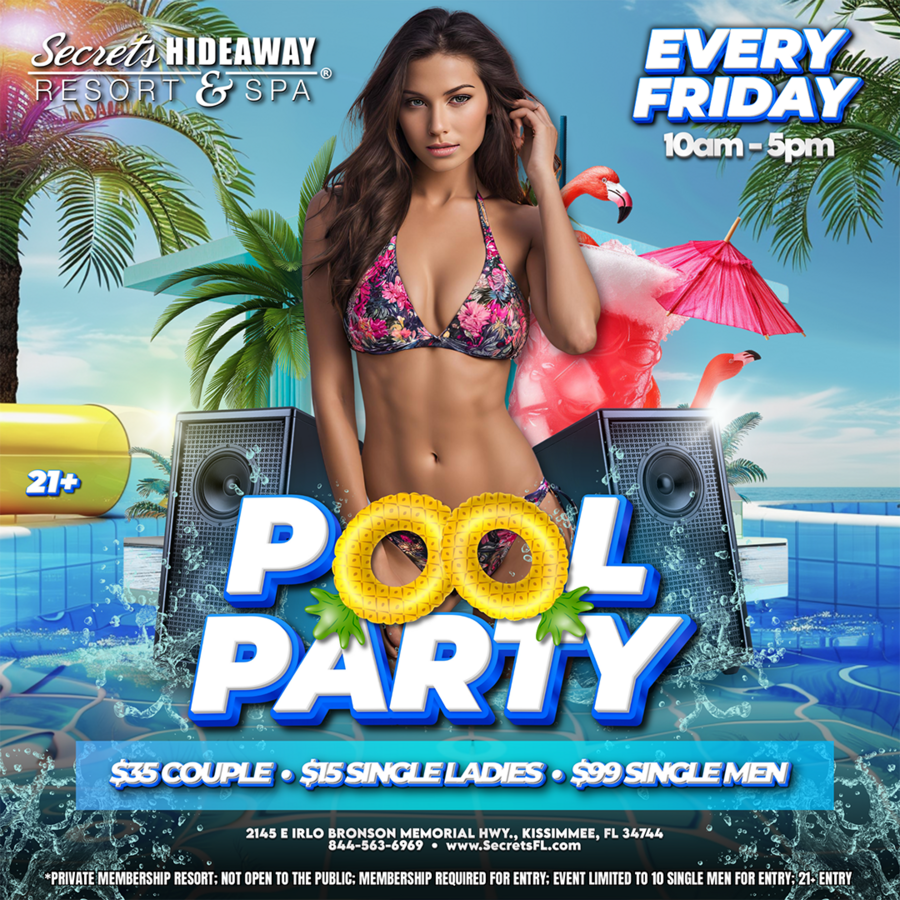Pool Party 10am-5pm - Swingers Society