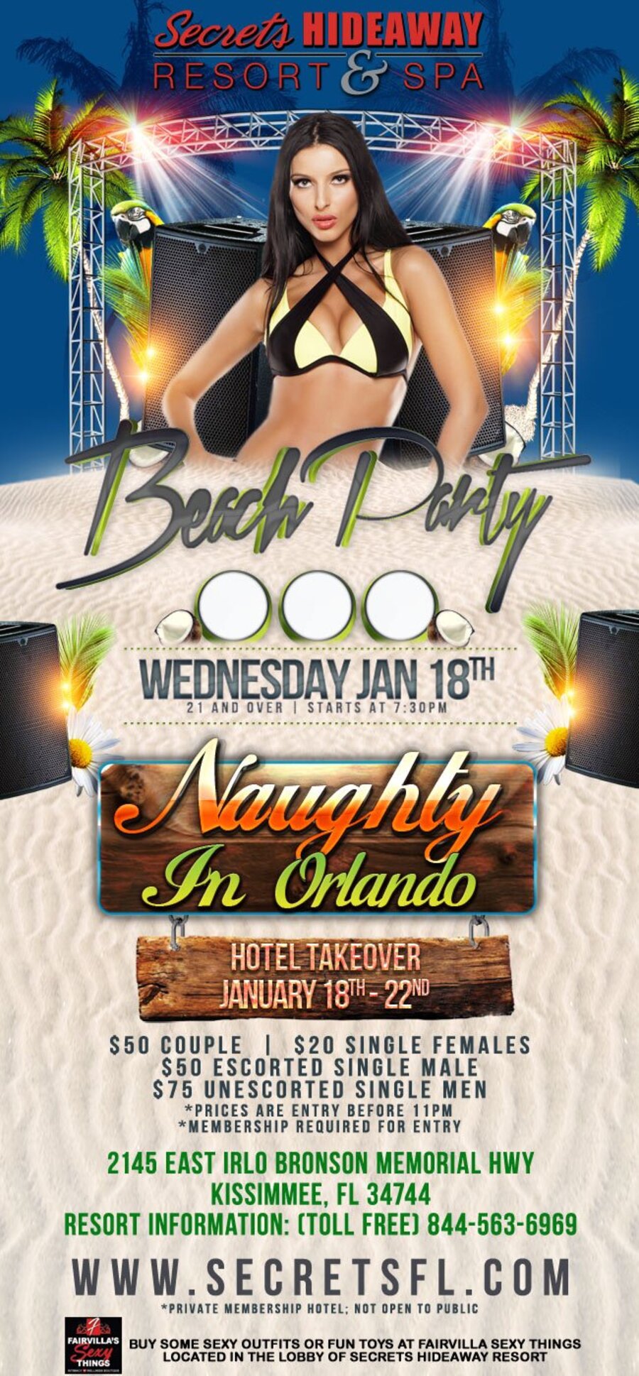 Naughty in Orlando Hotel Takeover