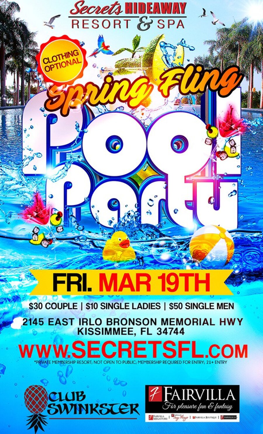 Pool Party 10am-5pm - Spring Fling Takeover
