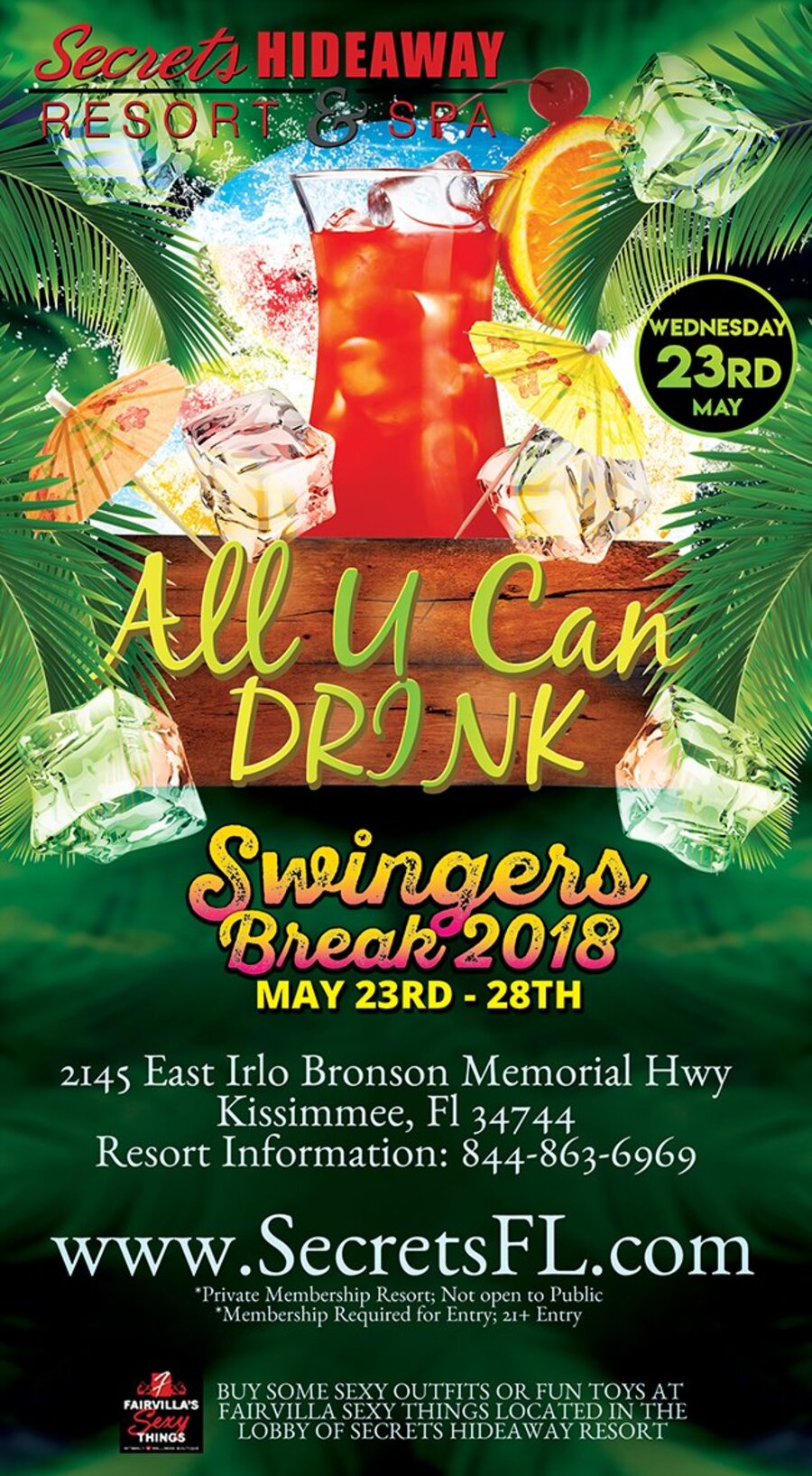 All U Can Drink Swingers Break 2018