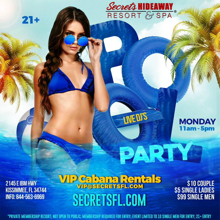 Monday Pool Party 10am-5pm - Monday Holiday