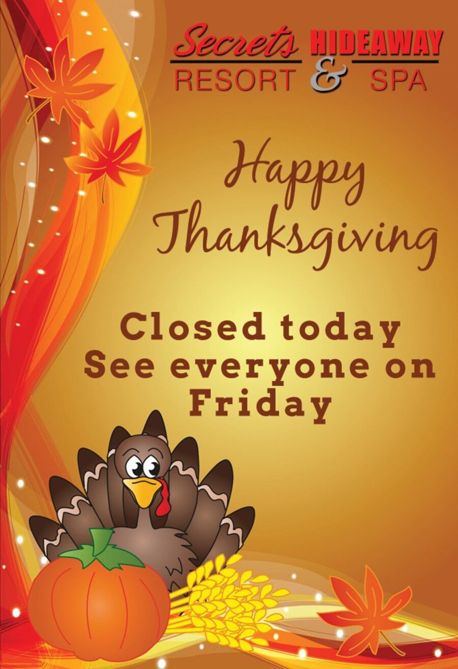Closed for Thanksgiving
