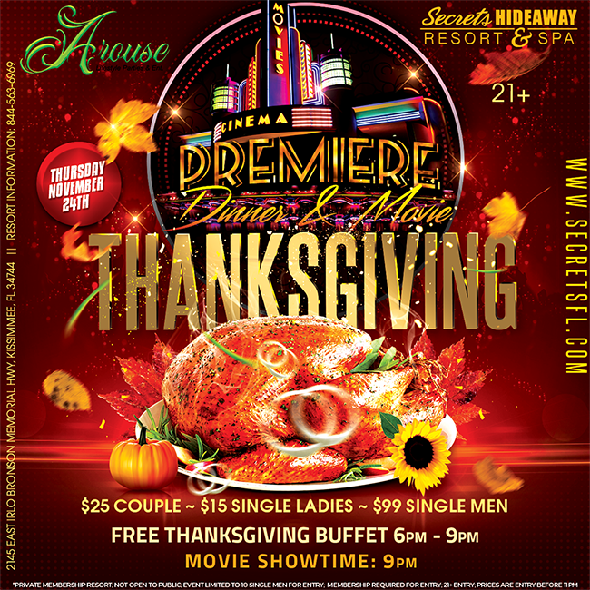 Dinner & a Movie - Arouse Weekend