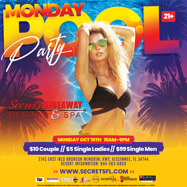 Monday Pool Party 10am - 5pm