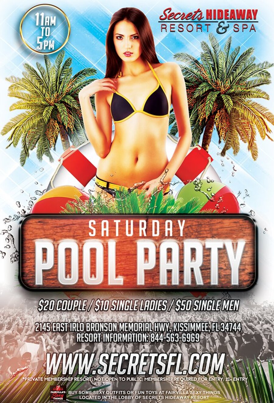 Saturday Pool Party 11am-5pm