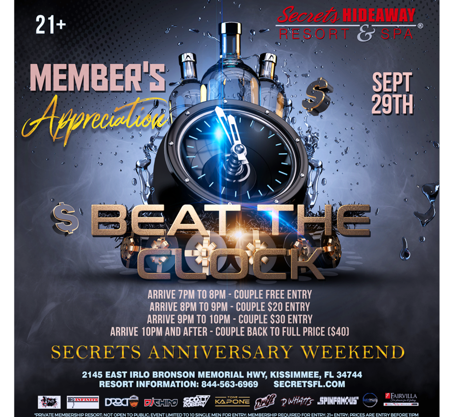Beat the Clock - Member's Appreciation