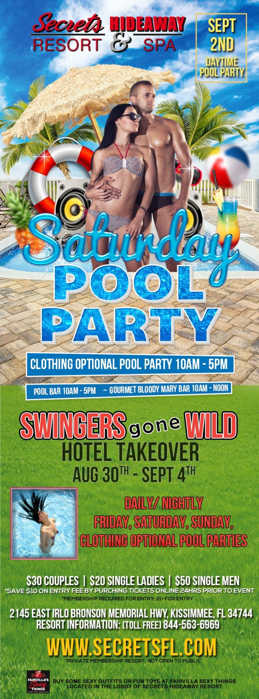Saturday Pool Party - Swingers Gone Wild