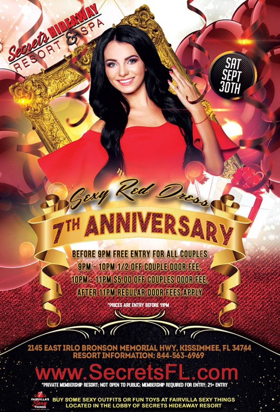 Sexy Red Dress - Secrets Anniversary