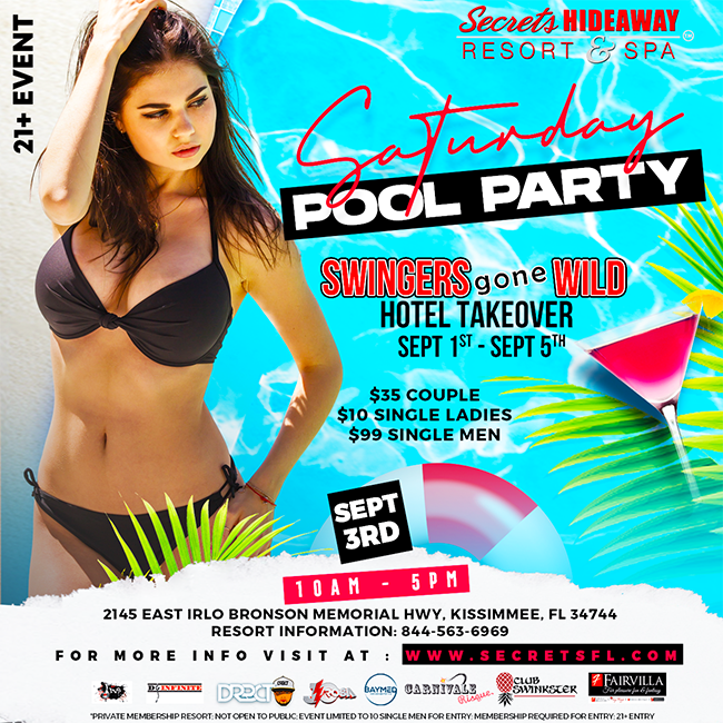 Saturday Pool Party 10am - 5pm