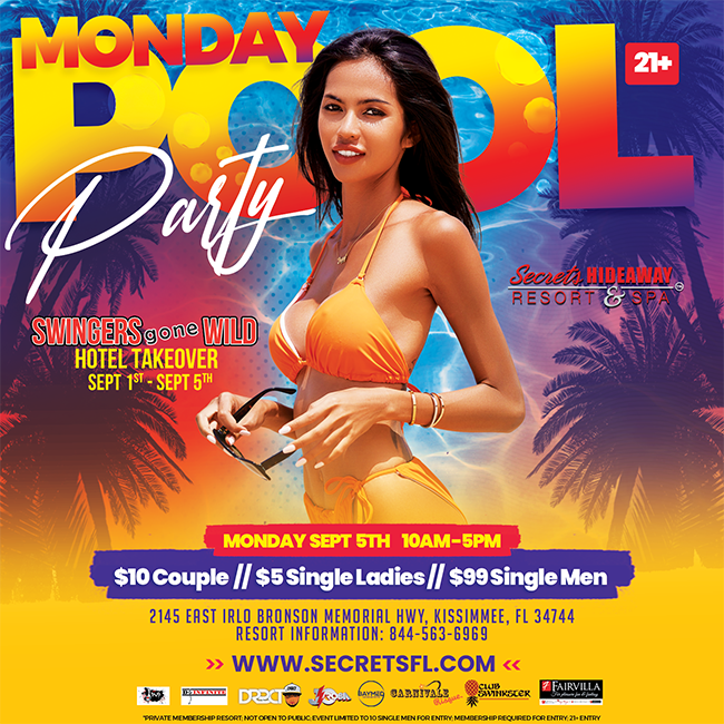 Monday Pool Party 10am - 5pm