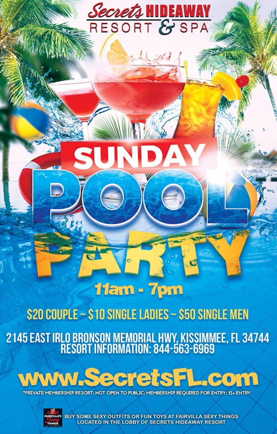 Sunday Pool Party 11am-7pm