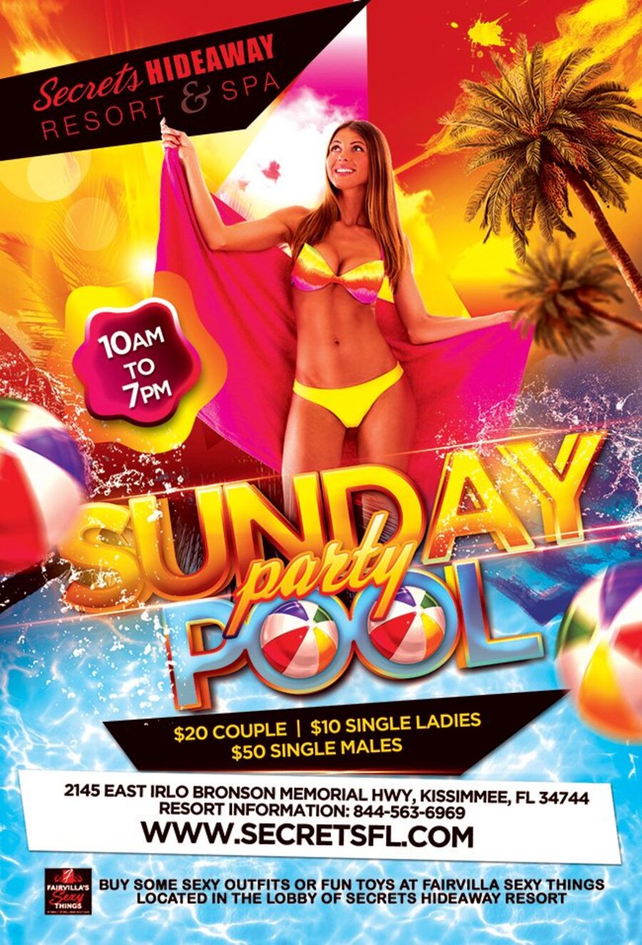 Sunday Pool Party: 9am - 7pm