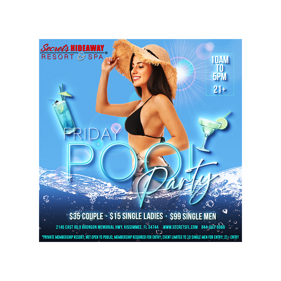 Pool Party 10am-5pm - Swingers Gone Wild®