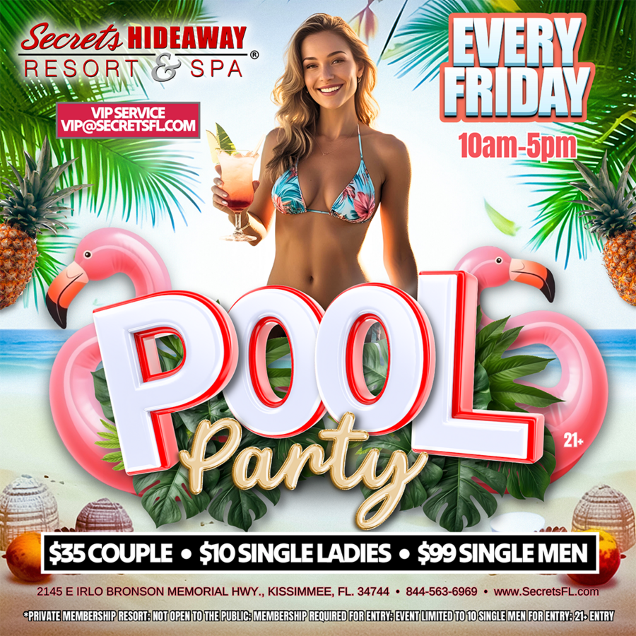 Friday Pool Party - Secrets Anniversary