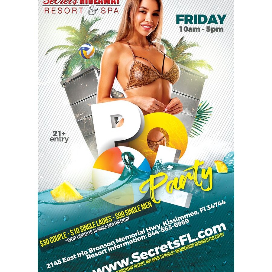 Friday Pool Party 10am-5pm - Lusty Lovers