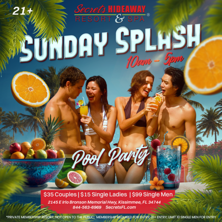 Sunday Pool Party 10am-5pm