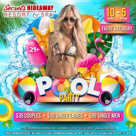 Pool Party  10am - 5pm  iCandy Lifestyle™ Sweetest Break Takeover 2025