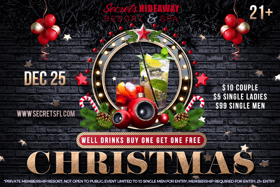 Christmas 2 for 1 well drinks