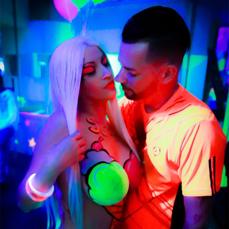 James and Carmen at a Neon Event